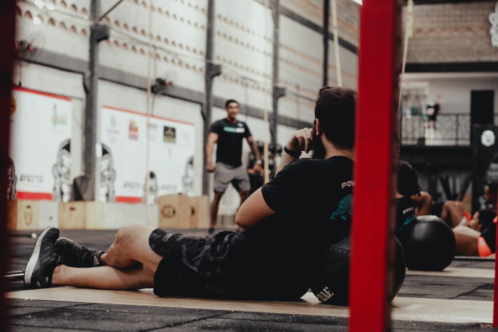 crossfit games athletes prepare for a workout